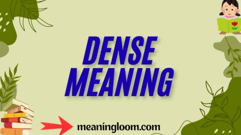 dense meaning