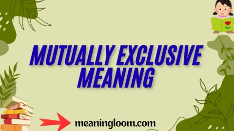 mutually exclusive meaning