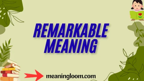 remarkable meaning